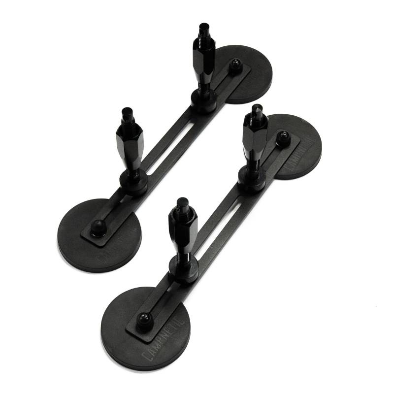 Campnetic Magnetische Sandboard Halterung - Sandbleche Universal Halterung ohne Bohren - Camper Zubehör - Offroad Zubehör - Einfaches Anbringen am Camper, Wohnmobil, Sprinter & alle Offroad-Fahrzeuge von Campnetic