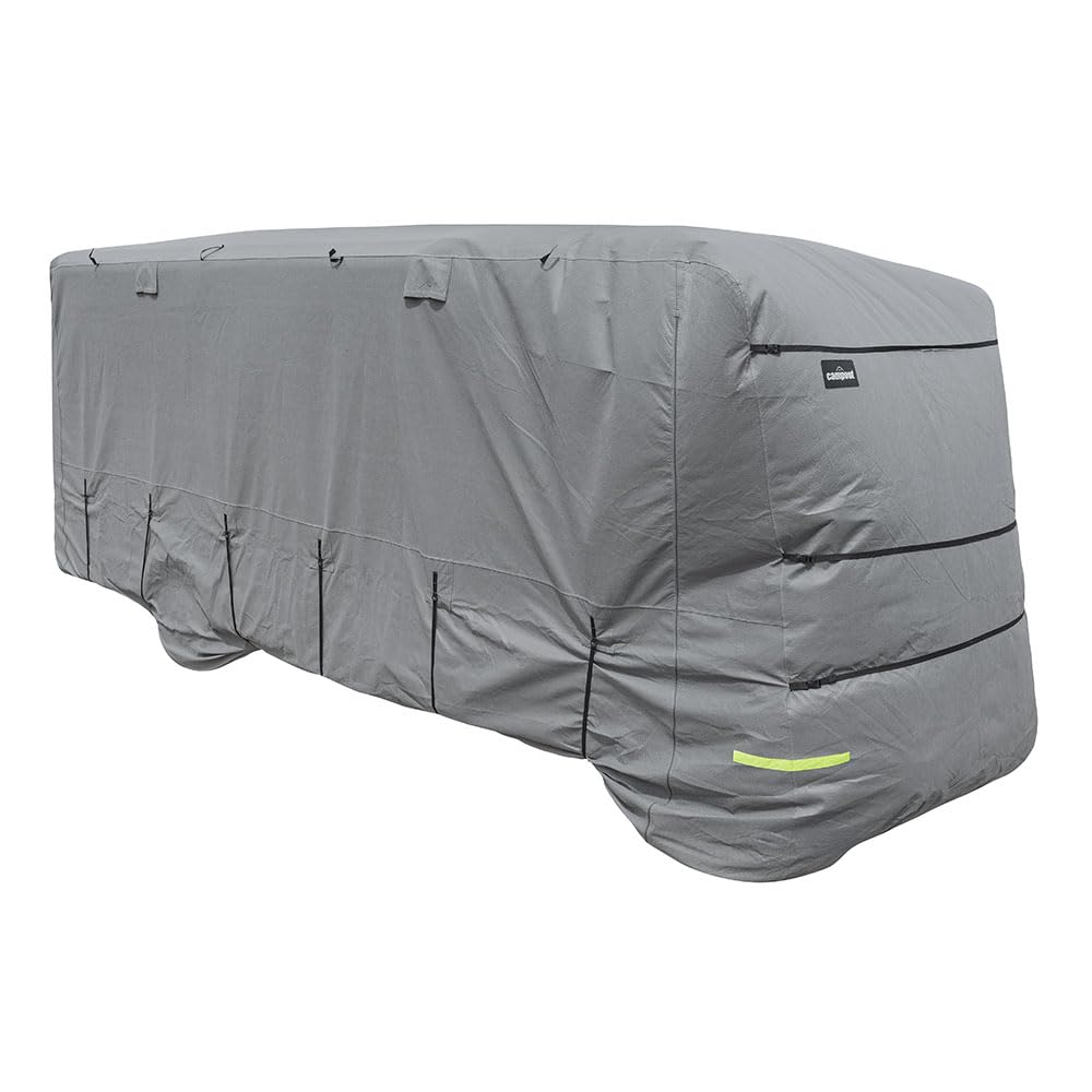 Campout Wohnmobil Schutzhülle - 5,70 m - Wohnmobilabdeckung – Caravan-Schutzhüllen – Wasserdicht und UV-beständig – Reflektierend – 4-lagiges SFS-Gewebe, 160 g/m² – YKK-Reißverschlüsse – Grau Campout Wohnmobil Schutzhülle - 5,70 m - Wohnmobilabdeckung – Caravan-Schutzhüllen – Wasserdicht und UV-beständig – Reflektierend – 4-lagiges SFS-Gewebe, 160 g/m² – YKK-Reißverschlüsse – Grau von Campout