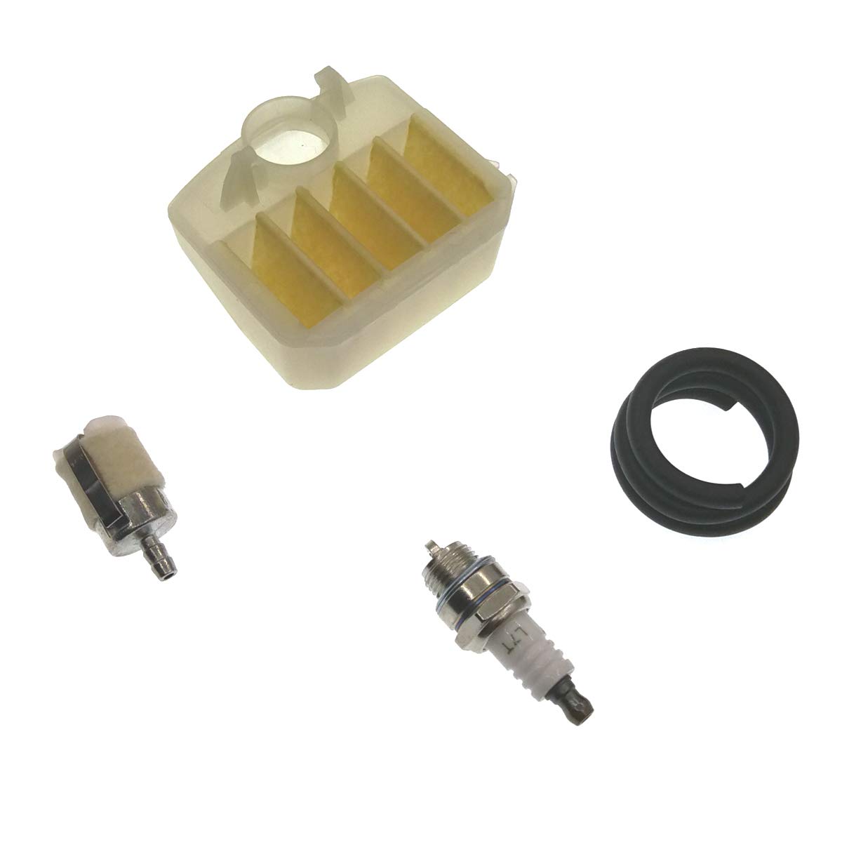 Cancanle Luftfilter Kraftstoffschlauch Zündkerzen Tuning Kit für Husqvarna 350 340 345 346 XP 351 353 Kettensäge von Cancanle