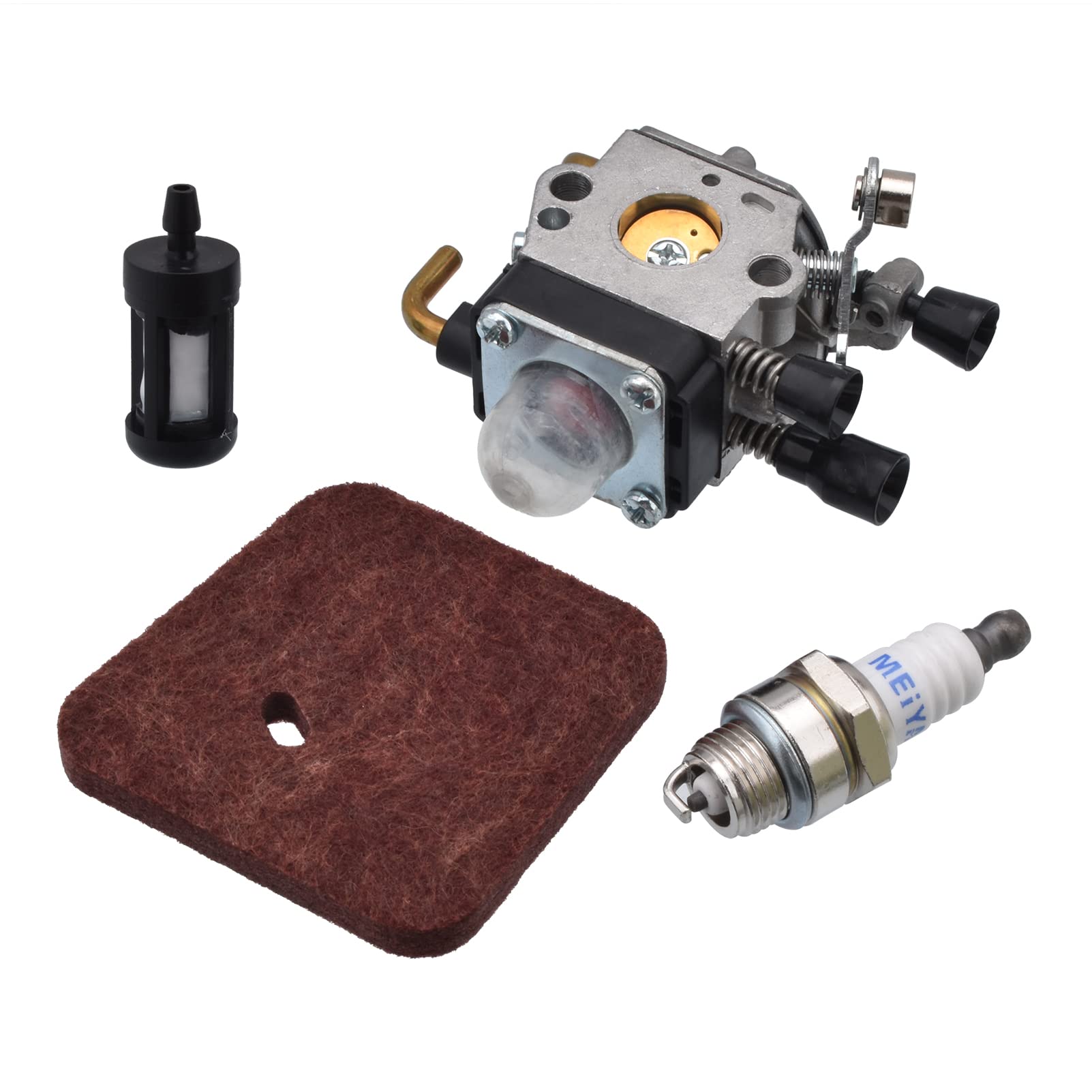 Vergaser Luftfilter Zündkerze Kraftstofffilter für Stihl FS38 FS45 FS55 FC55 FS74 FS75 FS76 FS80 FS85 KM80, ZAMA C1Q-Serie Rasentrimmer Vergaser Luftfilter Zündkerze Kraftstofffilter für Stihl FS38 FS45 FS55 FC55 FS74 FS75 FS76 FS80 FS85 KM80, ZAMA C1Q-Serie Rasentrimmer von Cancanle