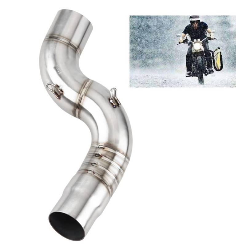 Auspuff Mittelmotor Auspuff Mittelrohr Mittelrohr Link Connect Adapter für ZX-6R 2005-2008 von Candeon