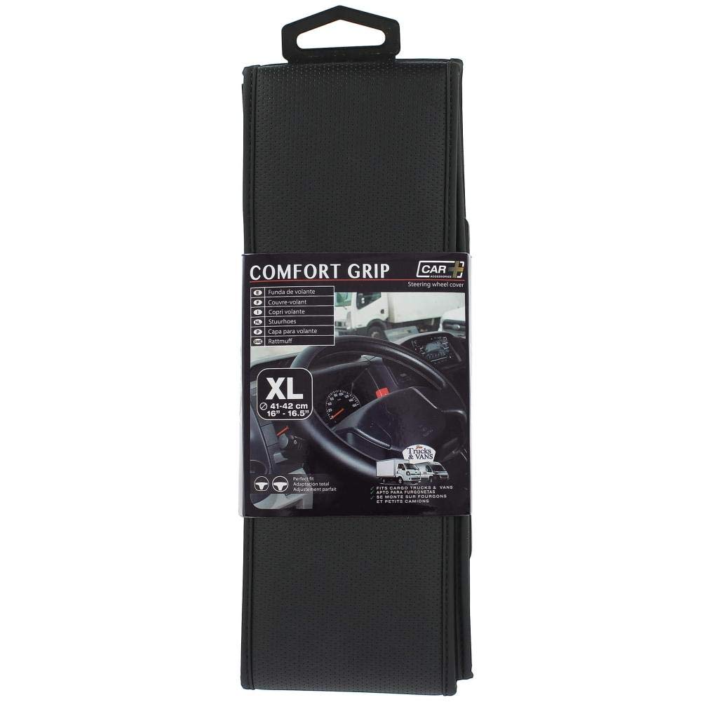 Car Plus Lenkerabdeckung Comfort Grip Vent Uni Kunstleder schwarz 41-42 cm von Sumex
