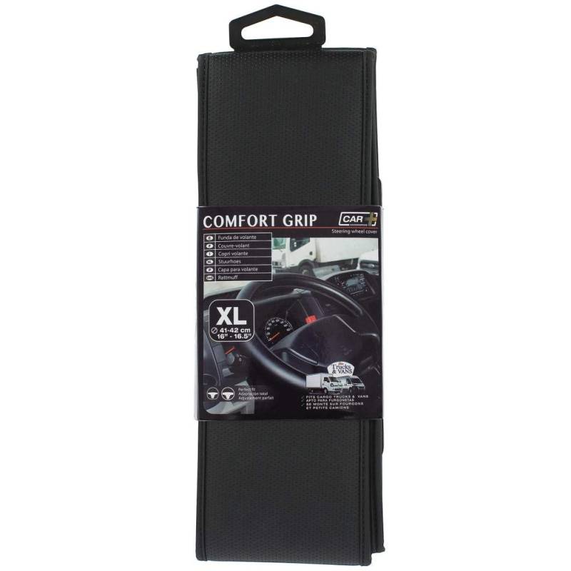 Car Plus Lenkerabdeckung Comfort Grip Vent Uni Kunstleder schwarz 41-42 cm von Sumex