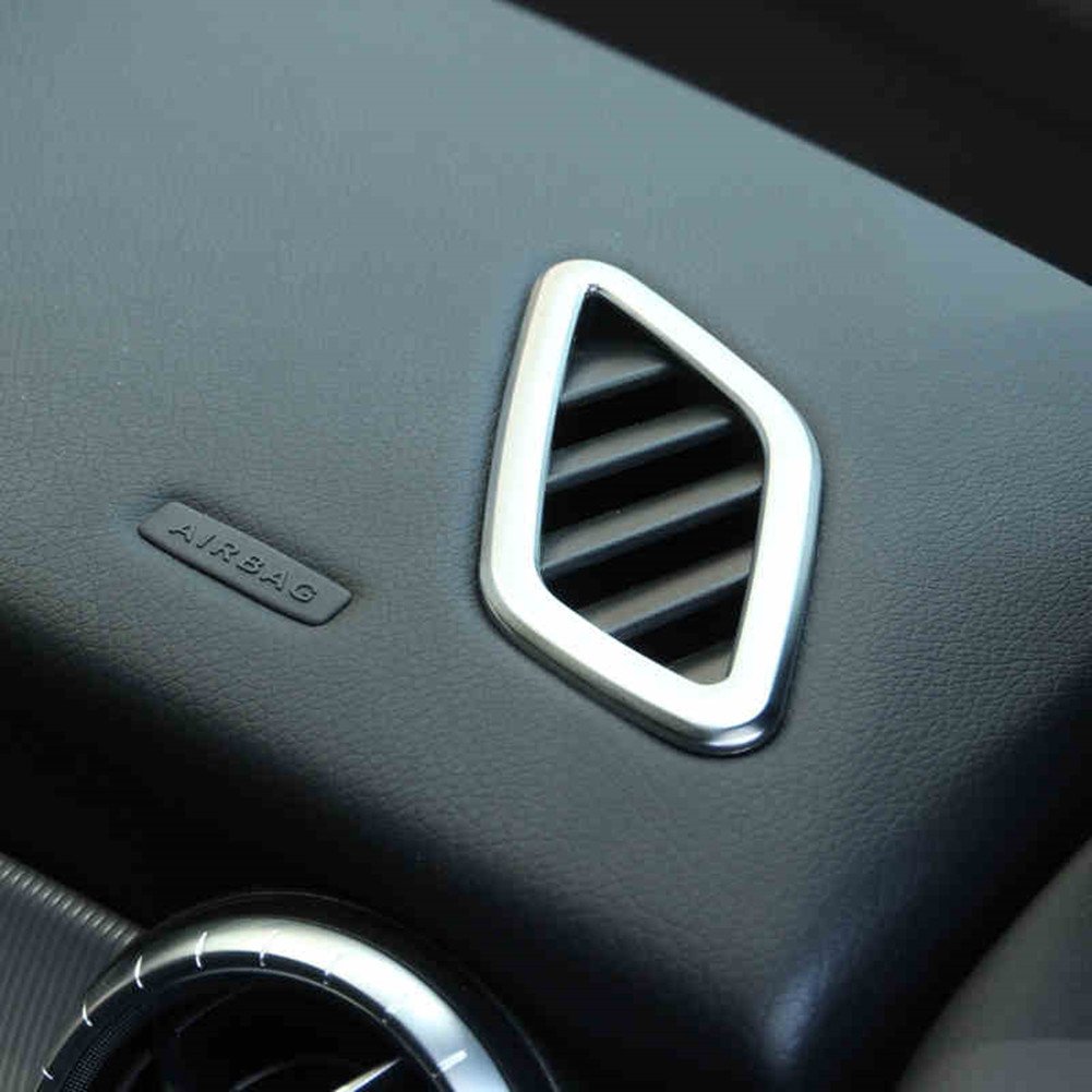 2 ABS Chrom Armaturenbrett Klimaanlage Vent Cover Trim Faltenband Innen Zubehör von Car Redesign