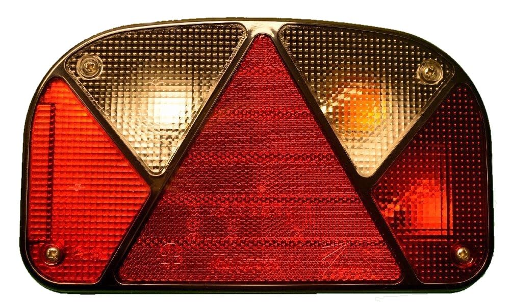 Mulitpointleuchte II, rechts, mit Schluss-, Brems- Blink- Nebelschluss- und Kennzeichenleuchte, incl. Glühbirnen und Dreieckrückstrahler OHNE Lampenträger von Car Styling