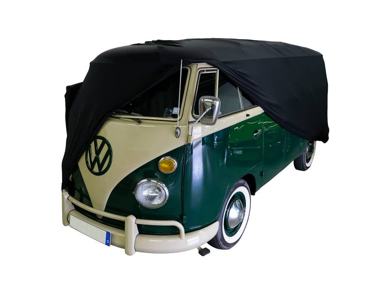 VW Bus Innen (Perfect Stretch), elegant formanpassend, Abdeckplane Indoor, Farbe: Silbergrau von Car-e-Cover