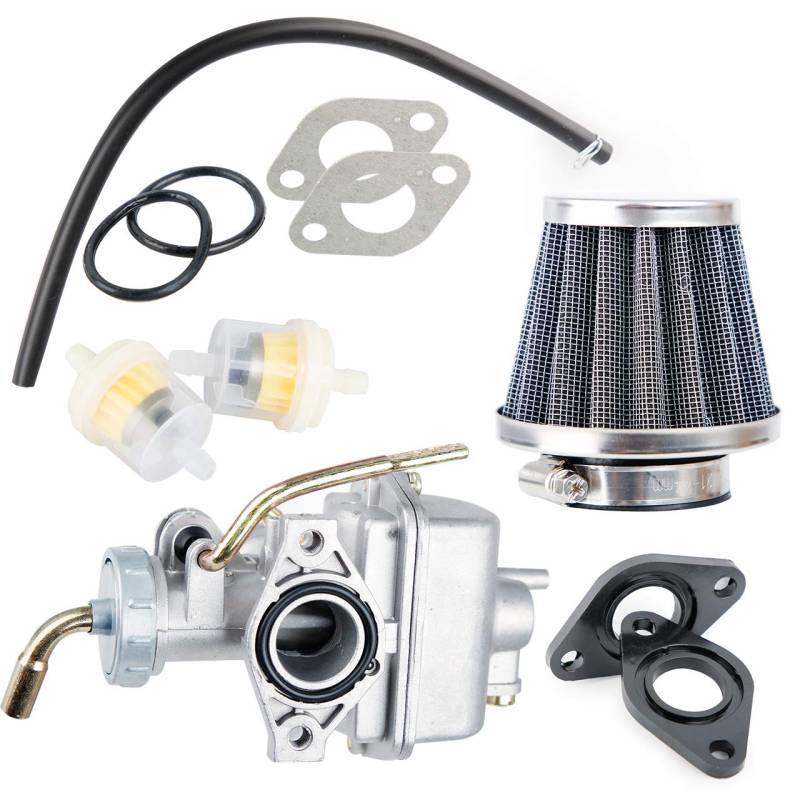 CarBole Vergaser PZ20, mit Kraftstofffilter, passend für 50cc 70cc 90cc 110cc 125cc 110b NST SUNL China Viertakt ATV Vierrad Kart Dirt Bike CRF50F XL75 CRF80F XR50R von CarBole