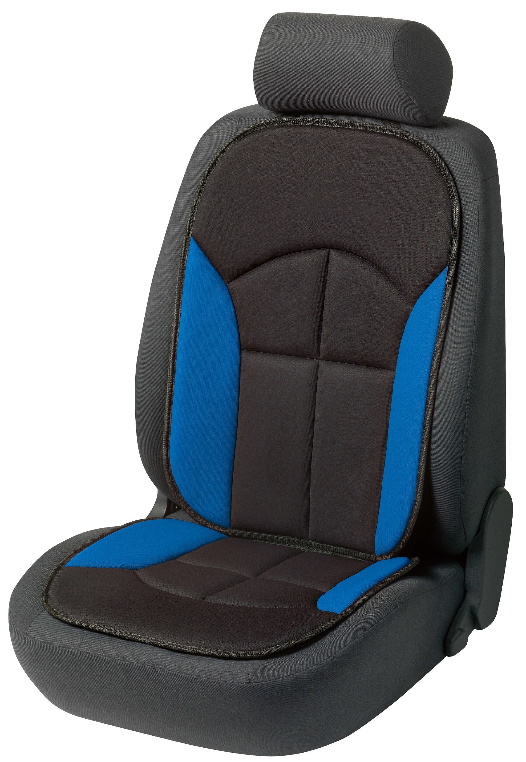PKW Sitzauflage Novara, Auto-Sitzaufleger schwarz/blau von Walser GmbH