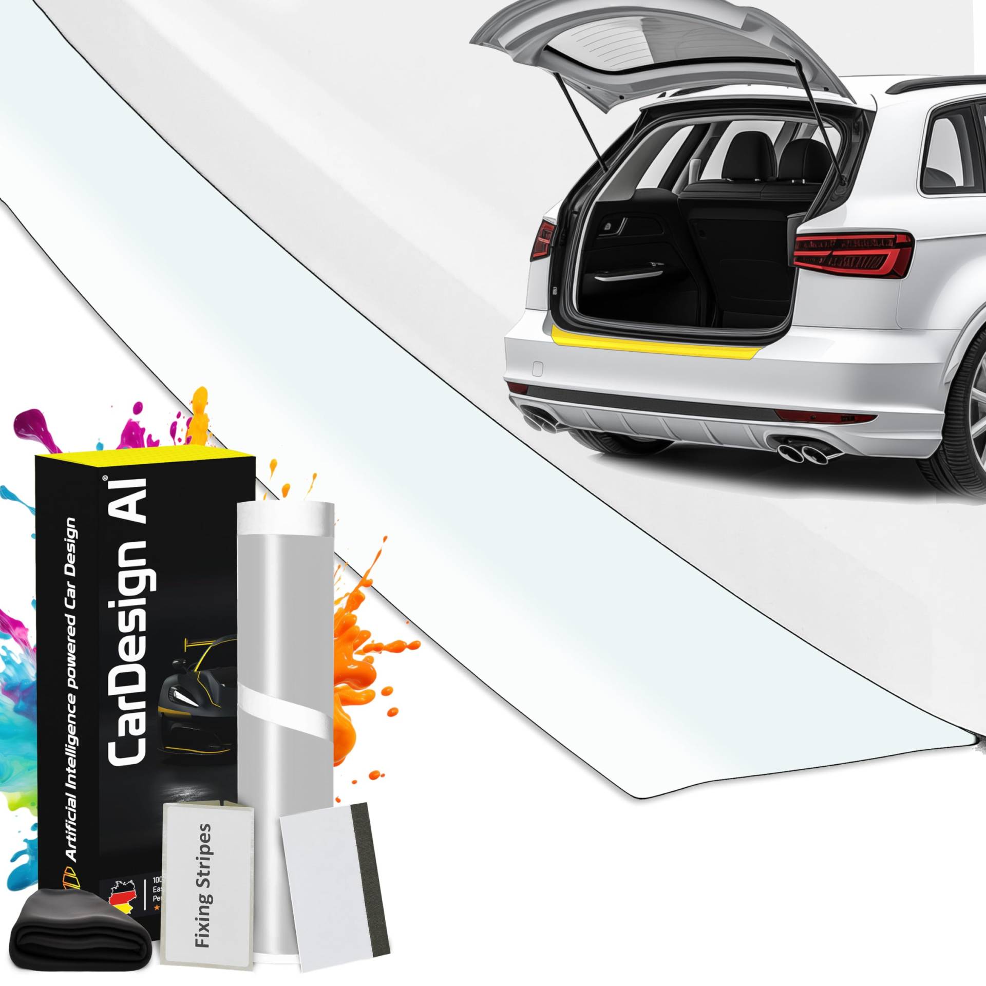 CarDesign AI Ladekantenschutz passend für BMW 2er U06 at Active Tourer 2021-2028 & M2 5-Türer Minivan: Komplettset mit passgenauer Lackschutzfolie, Kratzschutz für Kofferraum/Stoßstange Transparent CarDesign AI Ladekantenschutz passend für BMW 2er U06 at Active Tourer 2021-2028 & M2 5-Türer Minivan: Komplettset mit passgenauer Lackschutzfolie, Kratzschutz für Kofferraum/Stoßstange Transparent von CarDesign AI