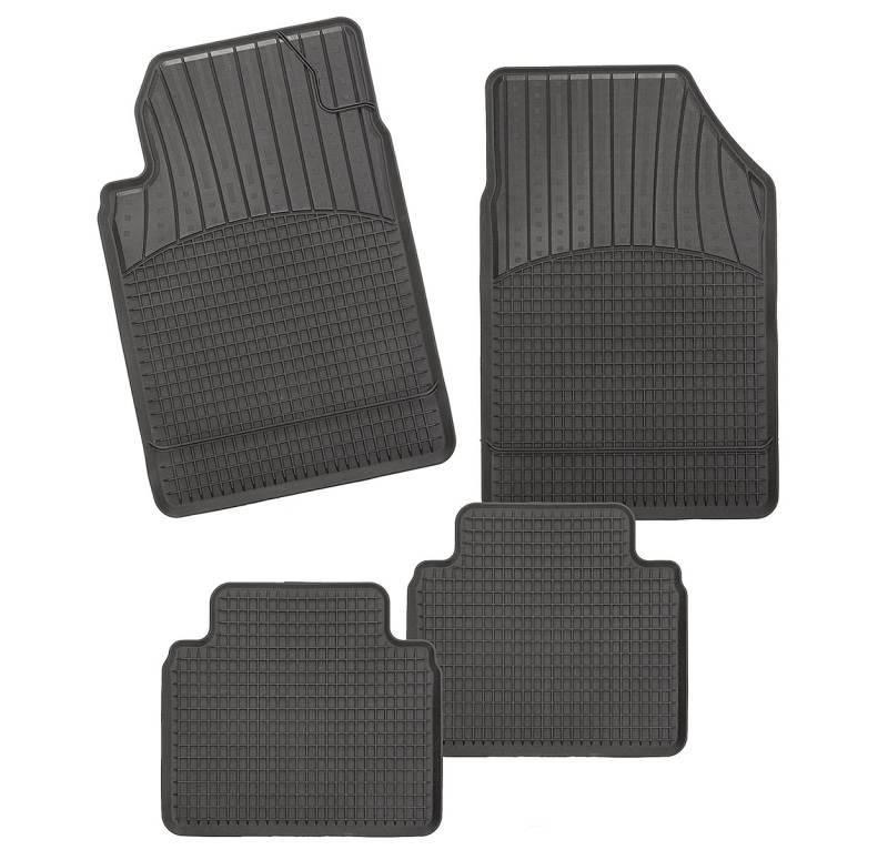 CarFashion Allwetter Schalenmatte A1, Auto Fussmatten Set in schwarz, 4-teilig, ohne Mattenhalter für Audi Q7, Baujahr 06/2015-00/0000 von CarFashion