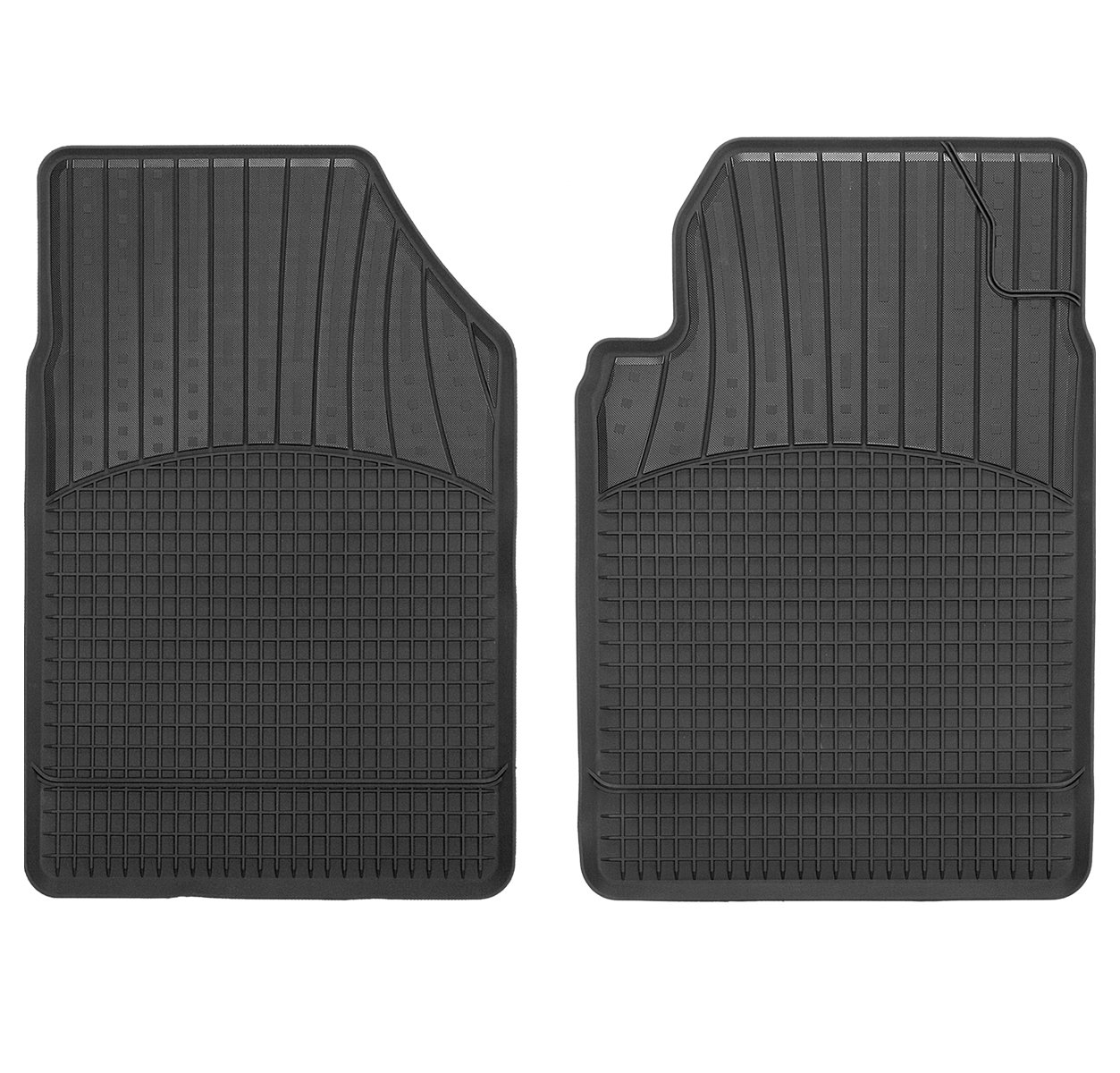 CarFashion Allwetter Schalenmatte A1, Auto Fussmatten Set in schwarz, 2-teilig, ohne Mattenhalter für Audi Q7, Baujahr 06/2015-00/0000 von CarFashion