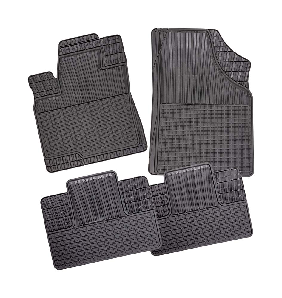 SuzukaGP I Allwettermatte Vario-Fit 2 I Gummimatte TPE 4 teilig I Universal Auto Fussmatte I Vario-Fit Auto Universalmatte mit Wabenmuster I Auto Fußmatten Set ohne Mattenhalter SuzukaGP I Allwettermatte Vario-Fit 2 I Gummimatte TPE 4 teilig I Universal Auto Fussmatte I Vario-Fit Auto Universalmatte mit Wabenmuster I Auto Fußmatten Set ohne Mattenhalter von CarFashion