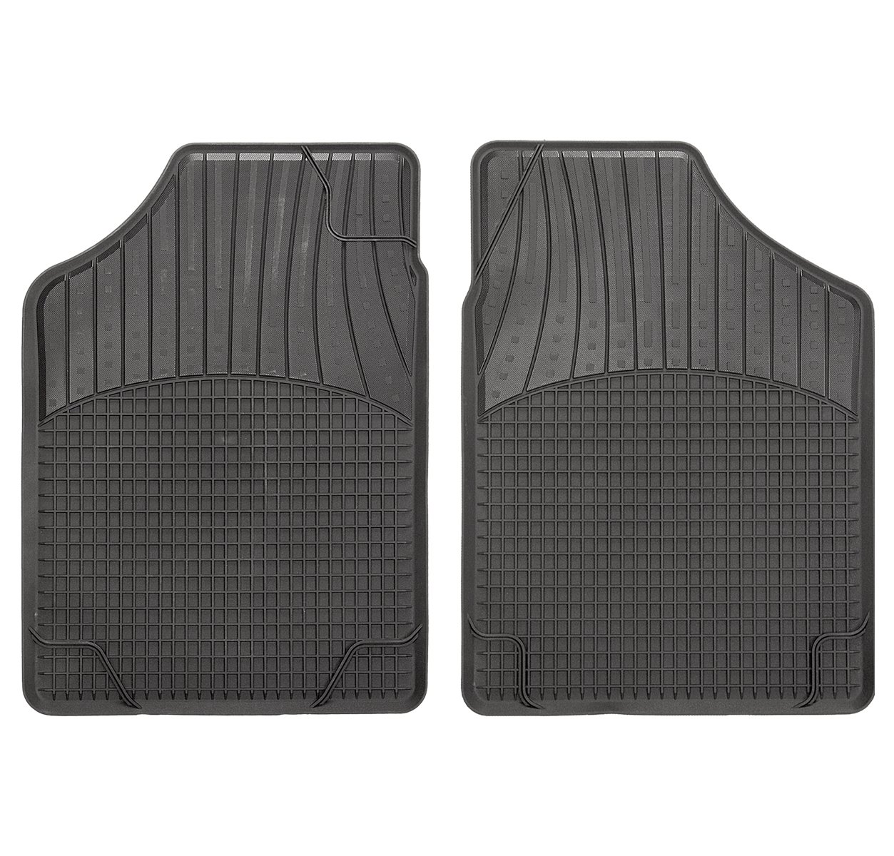 CarFashion Allwetter Schalenmatte B2, Auto Fussmatten Set in schwarz, 2-teilig, ohne Mattenhalter für von CarFashion