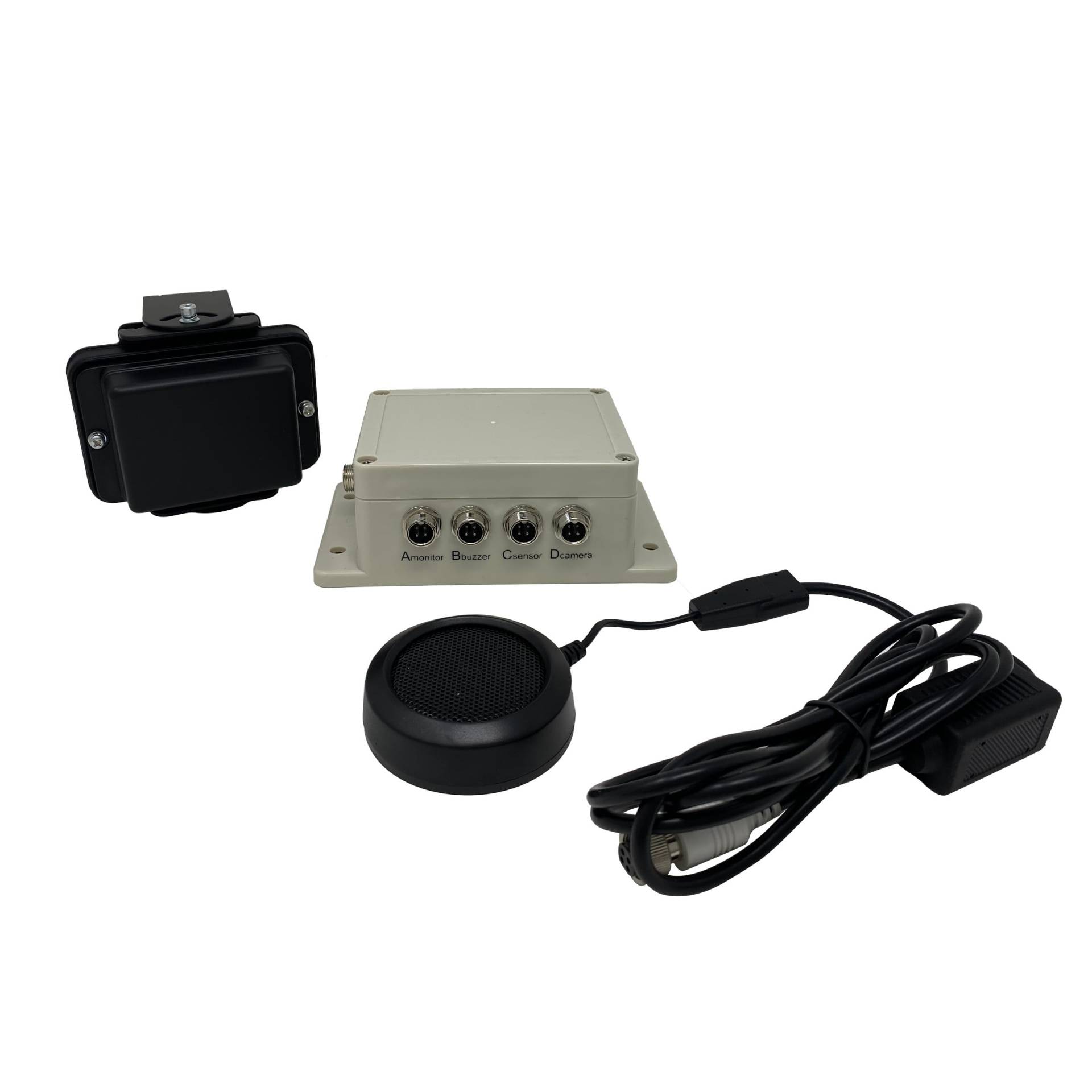 Radar-Abstandswarnsystem mit Fahreralarmierung über akustischen+ optischen Alarm durch Kamerabild-Warneinblendungen am Monitor, Set mit Full-HD-Rückfahrkamera und AHD-Monitor von CARGUARD Systems von CARGUARD SYSTEMS