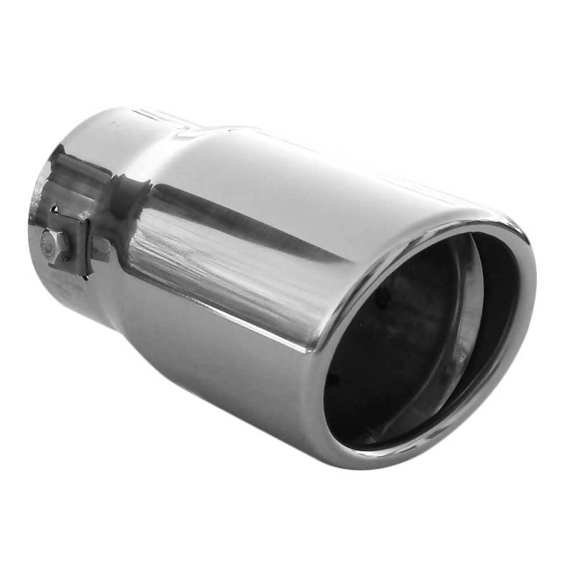 Universell Auspuffblende Rund Endrohr Edelstahl Auto Endrohrblenden Auspuffendrohr Auspuffrohr Tuning Schalldampf Blende Sport Rund Chrom Auspuffspitzen von CarJoy