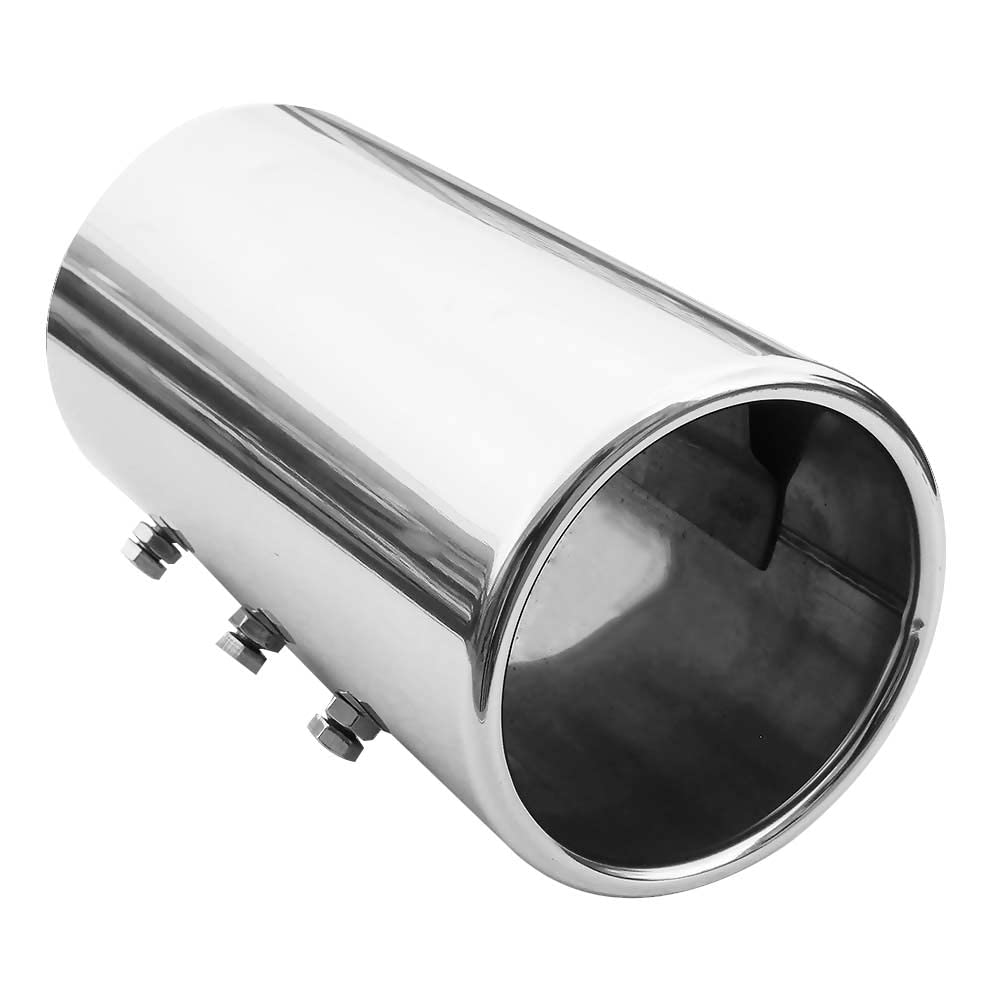 Auspuffblende Rund Endrohr Edelstahl Auto Endrohrblenden Auspuffendrohr Auspuffrohr Tuning Universell Schalldampf Blende Sport Rund Chrom 90 mm Auspuffblende Rund Endrohr Edelstahl Auto Endrohrblenden Auspuffendrohr Auspuffrohr Tuning Universell Schalldampf Blende Sport Rund Chrom 90 mm von CarJoy