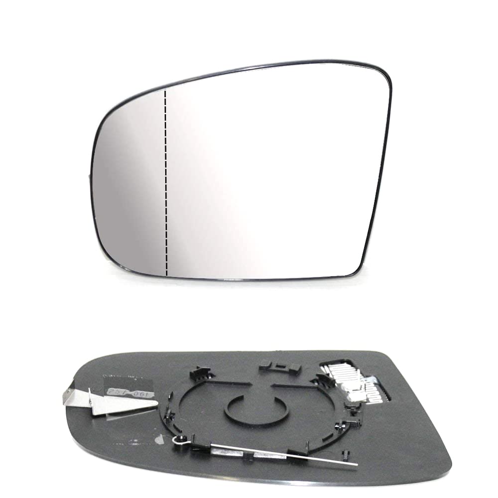 Außenspiegelglas links Weitwinkel beheizbar Kompatibel Mit Mercedes Benz OEM MA1638102719 von CarJoy