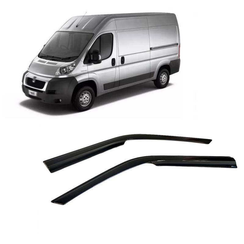 CarJoy Windabweiser Luftabweiser Regenabweiser Seitenfensterabweiser Kompatibel mit Peugeot Boxer 2006-2024 Autofenster Regenschutz Regenabweiser Anklebbare Deflektoren 2 Stück von CarJoy