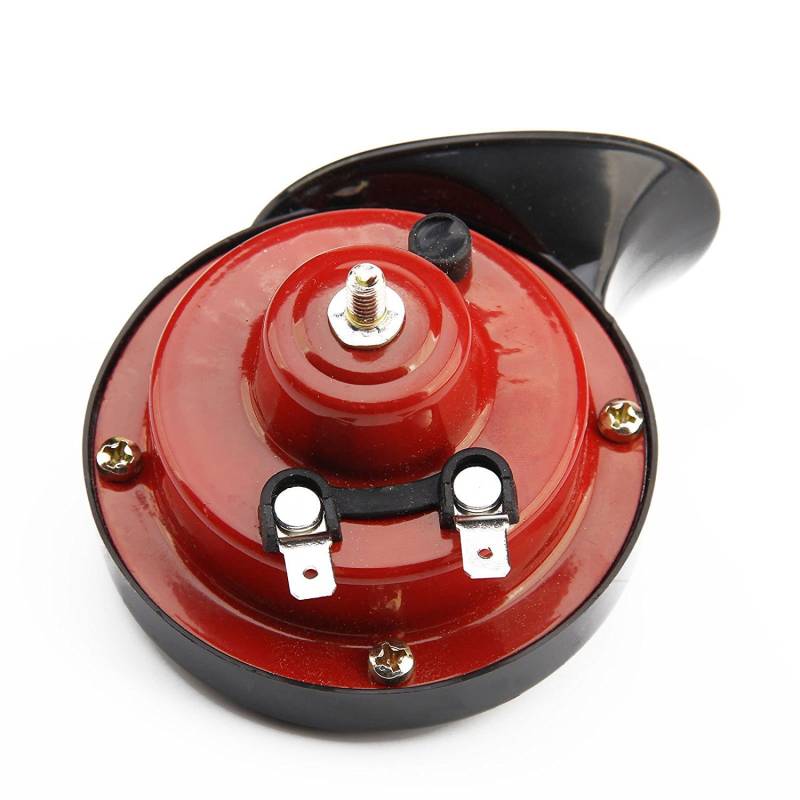 Universal 12v Elektrisches Schneckenhorn Mini 110dB Rot von CarJoy