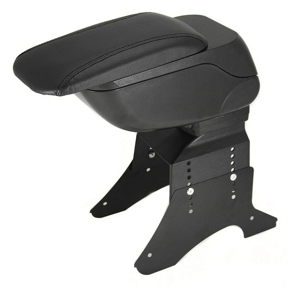 Universal Auto Armlehne Armlehne Mittelkonsole Aufbewahrungsbox Schiebedeckel Kunstleder Schwarz Universal Auto Armlehne Armlehne Mittelkonsole Aufbewahrungsbox Schiebedeckel Kunstleder Schwarz von CarJoy