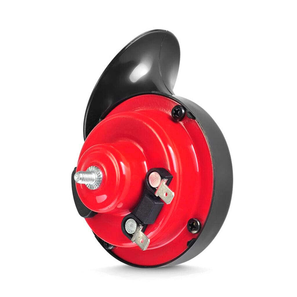 Universal Horn Signalhorn Air Schneckenhorn 12V Druckluft Lufthorn Siren Auto Fahrzeug LKW Motorrad 110dB Rot Schwarz Universal Horn Signalhorn Air Schneckenhorn 12V Druckluft Lufthorn Siren Auto Fahrzeug LKW Motorrad 110dB Rot Schwarz von CarJoy
