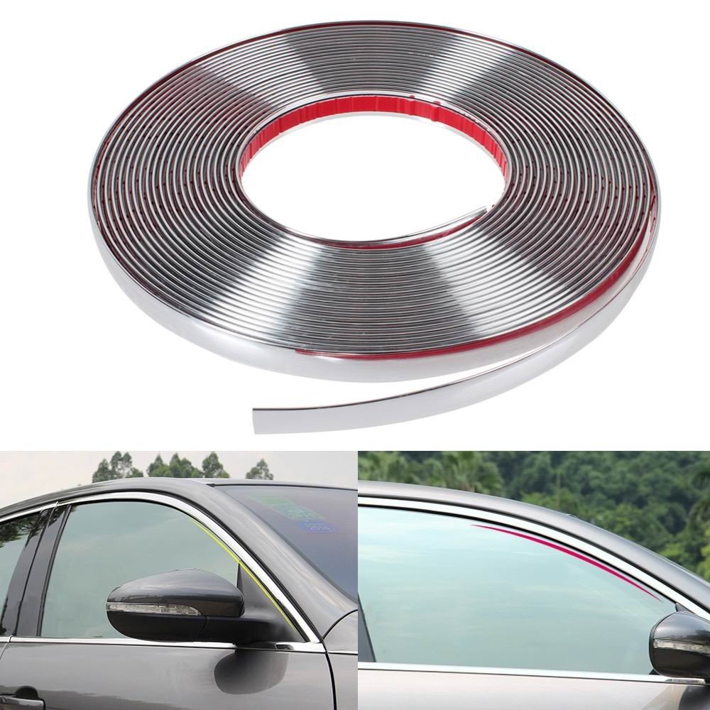 Universell 15mm x 5m Chromleiste Auto Dekor Zierleisten Leisten Selbstklebend Kantenschutz Universell 15mm x 5m Chromleiste Auto Dekor Zierleisten Leisten Selbstklebend Kantenschutz von CarJoy