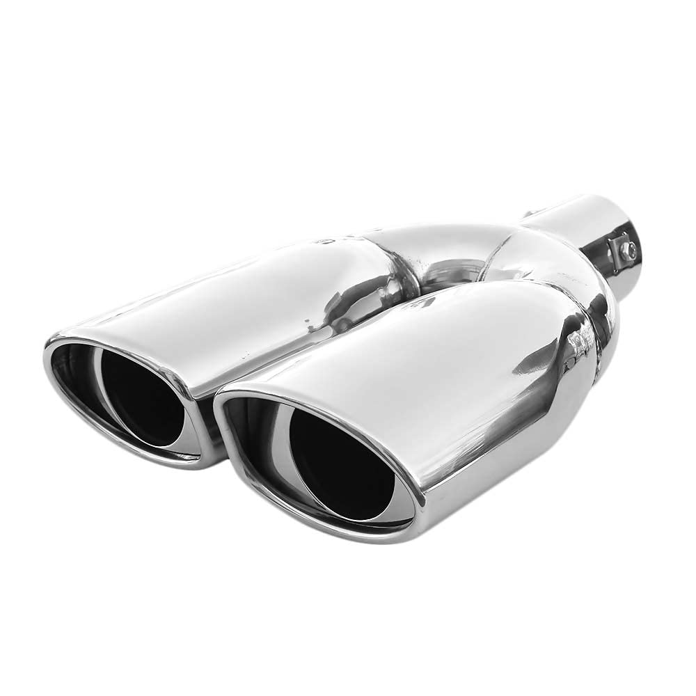 Universell Auspuffblende Doppelrohr Endrohr Edelstahl Auto Endrohrblenden Auspuffendrohr Auspuffrohr Tuning Schalldampf Blende Sport Oval Chrom Auspuffspitzen Universell Auspuffblende Doppelrohr Endrohr Edelstahl Auto Endrohrblenden Auspuffendrohr Auspuffrohr Tuning Schalldampf Blende Sport Oval Chrom Auspuffspitzen von CarJoy