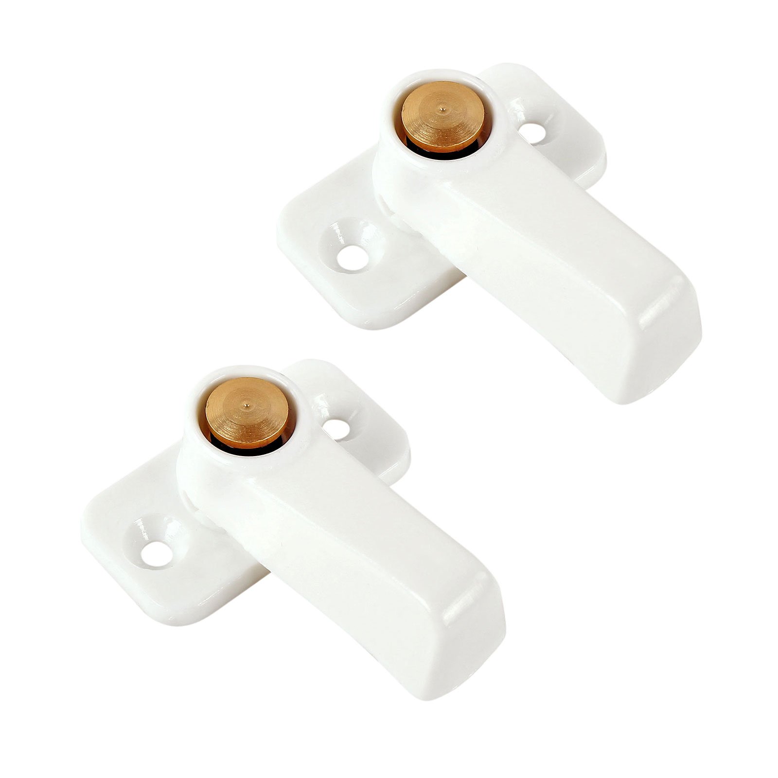 CaraLife 2X Stauklappen Dreh Riegel weiß Vorreiber 3,5 mm Grundplatte CaraLife 2X Stauklappen Dreh Riegel weiß Vorreiber 3,5 mm Grundplatte von CaraLife