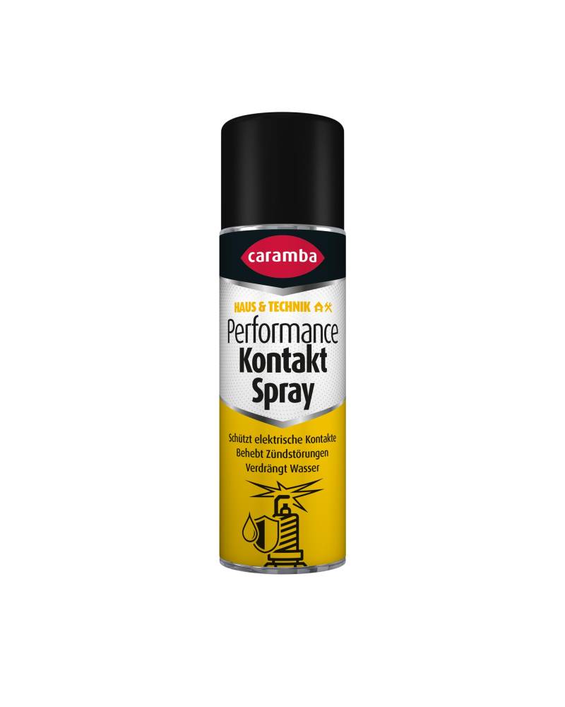 Caramba Performance Kontakt Spray (250 ml) – Ölspray zur Vorbeugung und Behebung feuchtigkeitsbedingter Zündstörungen & Kontaktbrand – verbessert die Leitfähigkeit am Kontakt von Caramba