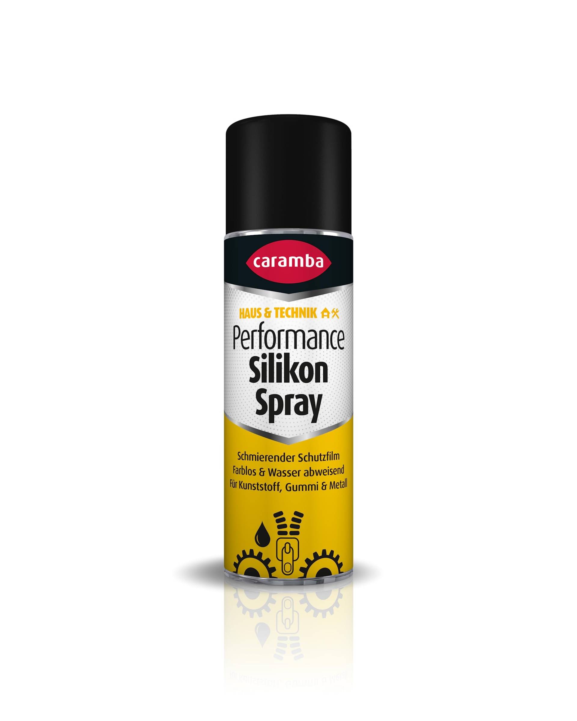 Caramba Performance Silikon Spray (300 ml) – Silikonspray schützt, pflegt und schmiert in nur einem Arbeitsgang – farbloses und geruchsarmes Schmiermittel für Metall, Kunststoff und Gummi von Caramba