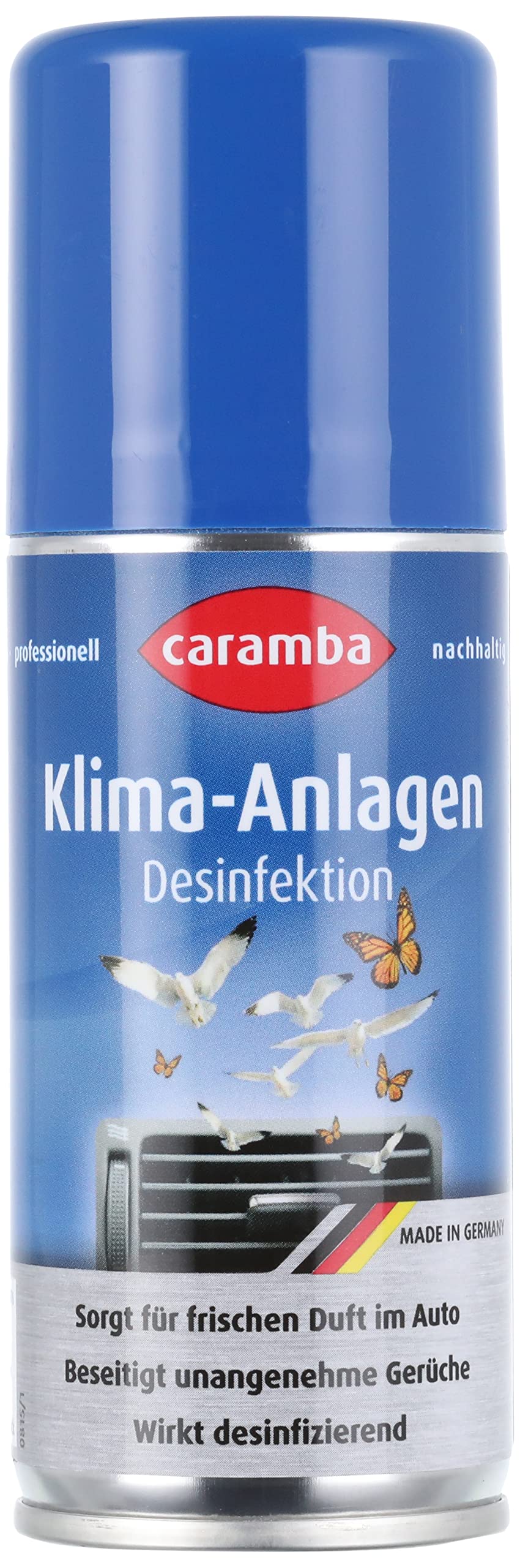 Caramba Easy Clean Klimaanlagen Desinfektion (100 ml) – Desinfektionsmittel gegen Bakterien und Pilze in Auto Klimaanlagen – Hygienespray für angenehm frischen Zitrusduft im Auto von Caramba
