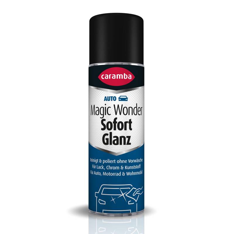 Caramba Magic Wonder Sofort Glanz (250 ml) – Lackpflege Politur für strahlenden Glanz in wenigen Sekunden – Zweirad- und Autopflege mit Carnauba Wachs für lackierte Flächen von Caramba