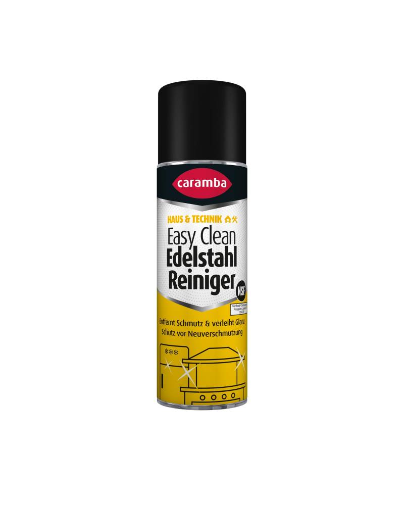 Caramba Easy Clean Edelstahl Reiniger, Reinigungs- und Pflegespray für Metalloberflächen, für Küche, Grill und Werkstatt, Löst Fett, Kalk und mehr, 250 ml von Caramba