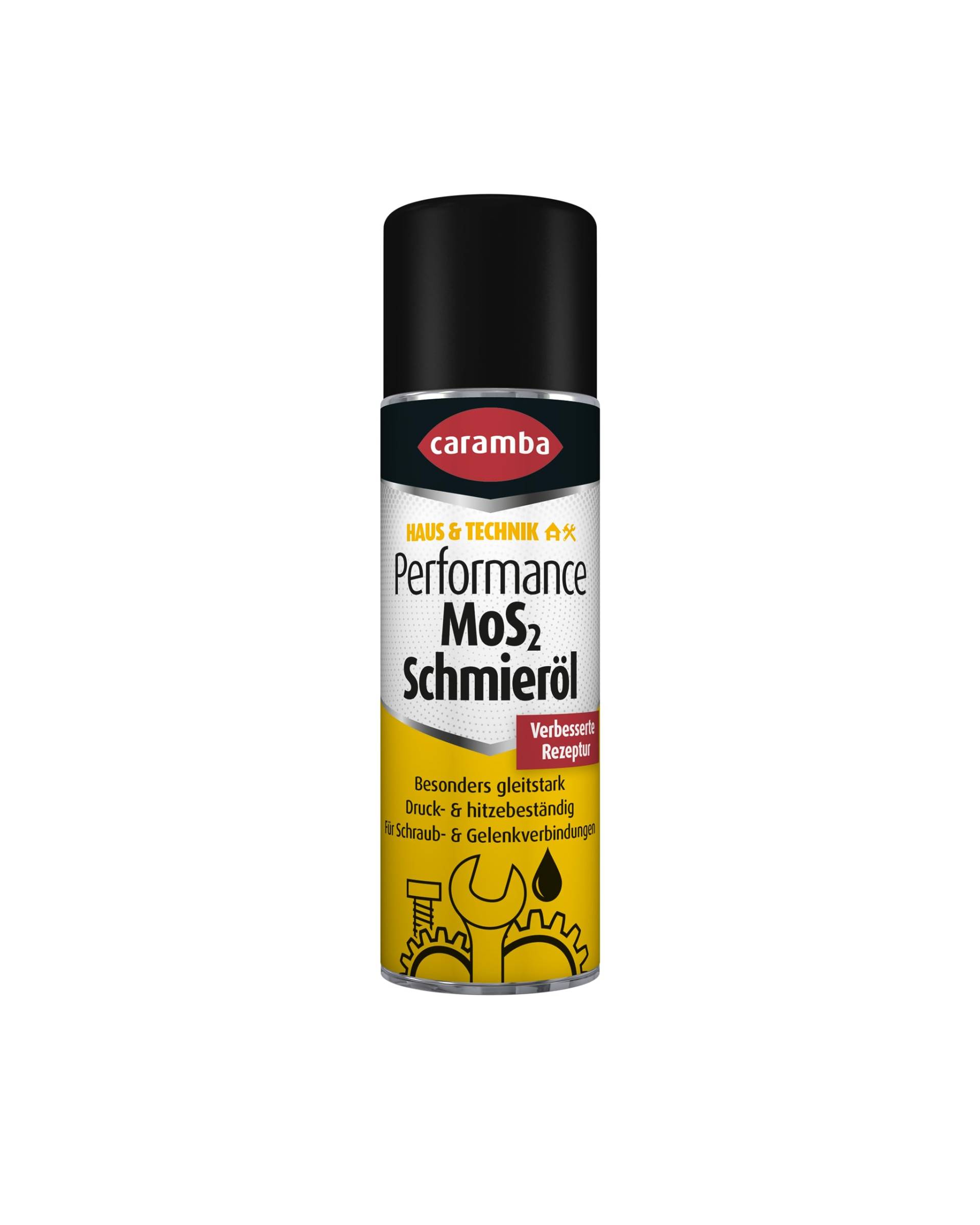 Caramba Performance MoS2 Schmieröl (300 ml) – Rostlöser, Schmier- und Kriechöl in einem – Ölspray schützt Schraub- und Gelenkverbindungen vor Korrosion und Verschleiß von Caramba
