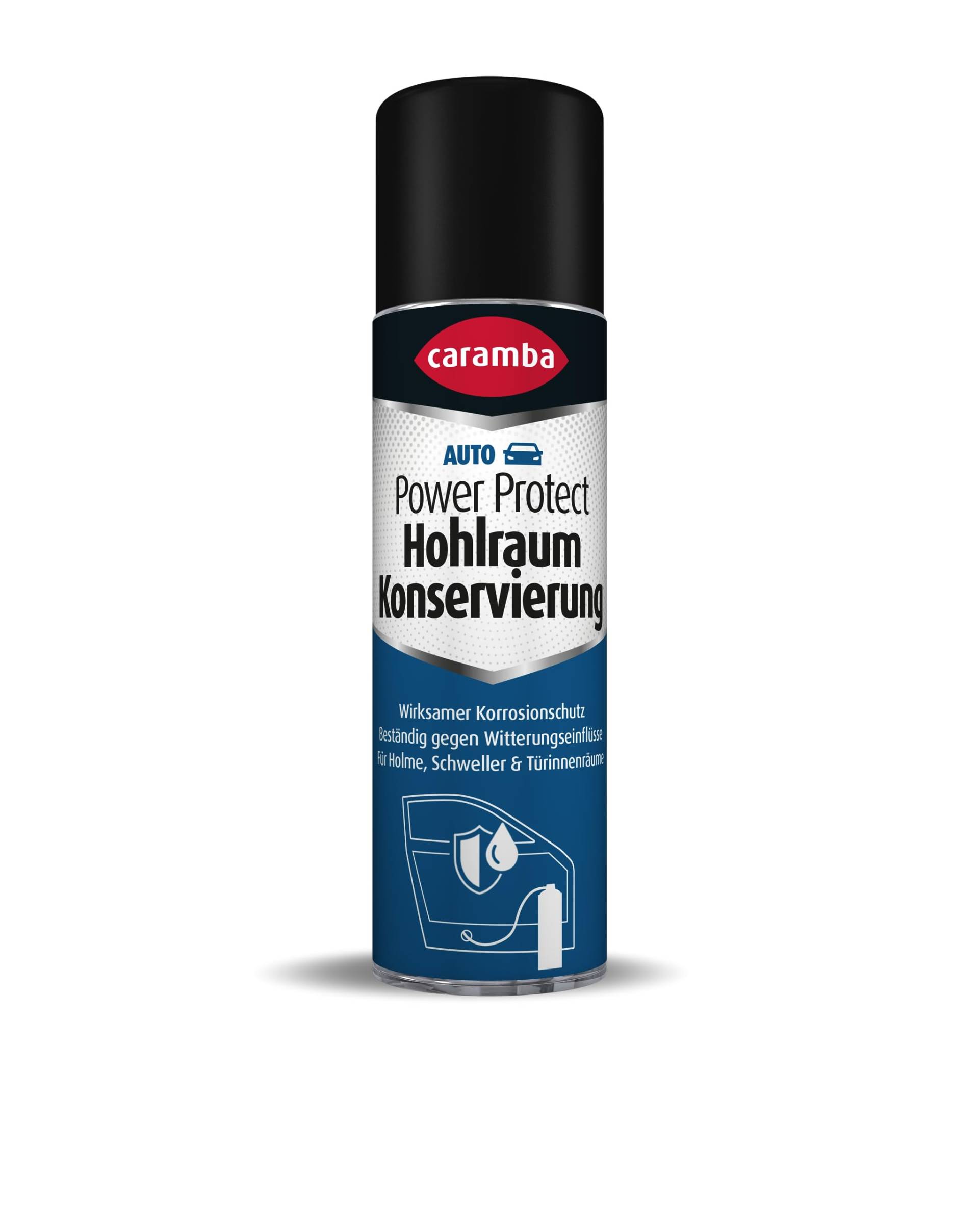 Caramba Power Protect Hohlraum Konservierung (500 ml) – transparentes Imprägnierspray für Hohlräume in KFZ, Geräten und Maschinen – Hohlraumversiegelung gegen Rost und Nässe von Caramba