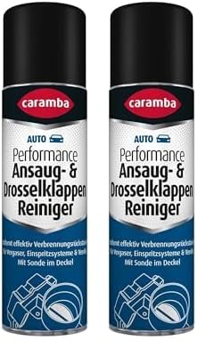 Caramba Performance Ansaug- & Drosselklappen Reiniger, Entfernt Ruß, Öl und Verharzungen im Motorsystem, für Benzin- und Dieselmotoren, 500 ml (Packung mit 2) von Caramba