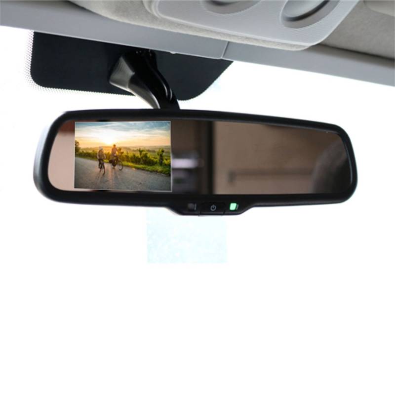 Caratec Safety CSM4300SD 11 cm (4,3") Spiegelmonitor, Rückspiegel Monitor, Fernbedienung, hohe Helligkeit, Third Surface Reflector Technology, FIAT Ducato X290, Peugoet Boxer, Citroën Jumper von Caratec