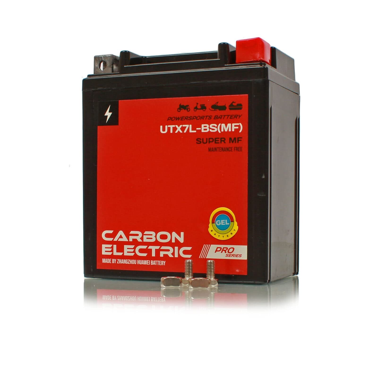 Gel Batterie UTX7L-BS/YTX7L-BS MF 7Ah 12V Carbon Electric vorgeladen und absolut wartungsfrei neu von Carbon Electric