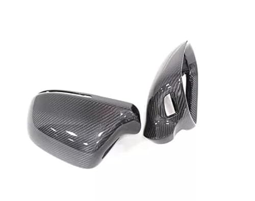 CaCsP Carbon Spiegelkappen für Audi A3 S3 Sportback 8P A4 S4 B8 8K A5 S5 B8T A6 S6 RS6 4F C6 A8 S8 D3 4E Q3 8U Side Assist Spiegel Cover Mirror Replacements Rückspiegel Außenspiegel Spiegelblenden von Carbon and Car Styling Parts