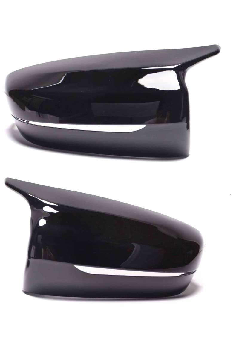CaCsP Cover Spiegel Kappen Spiegelkappen Schwarz Spiegelblenden Rückspiegel Außenspiegel Mirror Replacements kompatibel mit BMW G20 G21 G22 G23 G30 G26 G31 G14 G15 G38 G32 G11 G12 G14 G15 G16 von Carbon and Car Styling Parts