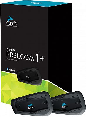 Cardo Freecom 1 +, Kommunikationssystem Doppelset - Schwarz von Cardo