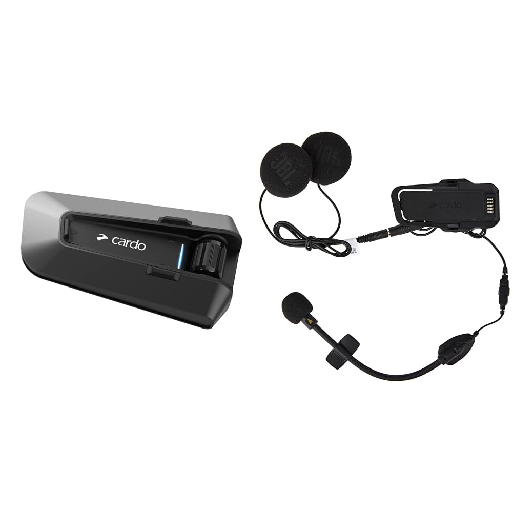 Cardo PACKTALK Edge Motorrad Bluetooth Kommunikationssystem Headset Gegensprechanlage – Einzelpackung Black & Unisex 2ND Helmet Packtalk Edge 2. Helm-KIT JBL, Schwartz, One Size Cardo PACKTALK Edge Motorrad Bluetooth Kommunikationssystem Headset Gegensprechanlage – Einzelpackung Black & Unisex 2ND Helmet Packtalk Edge 2. Helm-KIT JBL, Schwartz, One Size von Cardo