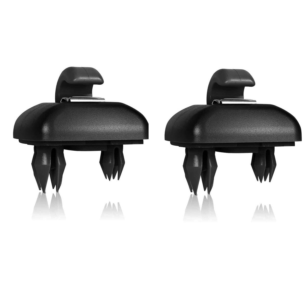 Porpor Booya 2er-Pack Innenraum-Sonnenblende-Haken-Clip-Halterung für A1 A3 A4 A5 Q3 Q5 OEM (8E0 857 562) (schwarz) von CareforYou