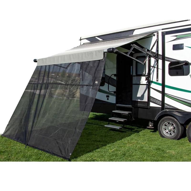 Carefree 701009ACD Schwarz 3 m x 2,9 m Drop Wohnmobil-Markise EZ ZipBlocker von Carefree