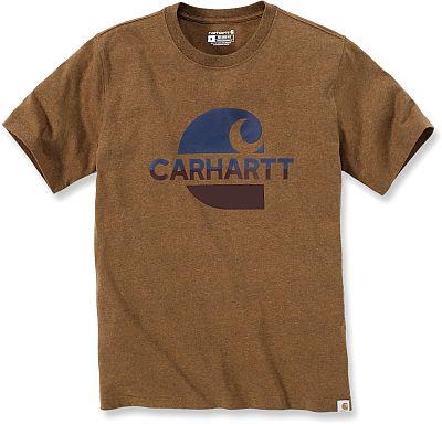 Carhartt  C  Graphic, T-Shirt - Hellbraun/Dunkelblau - S von Carhartt