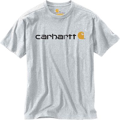 Carhartt Core Logo, T-Shirt - Hellgrau/Schwarz - XXL von Carhartt