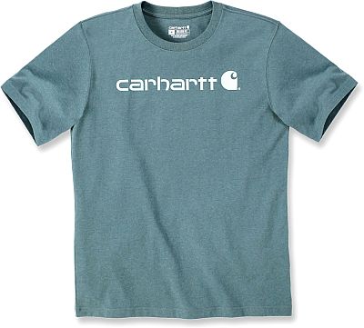 Carhartt Core Logo, T-Shirt - Hellpetrol/Weiß - L von Carhartt