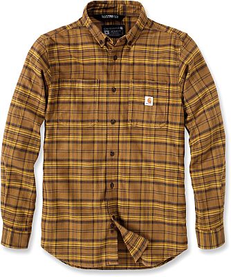 Carhartt Flannel-Plaid, Hemd - Braun/Beige (B33) - S von Carhartt