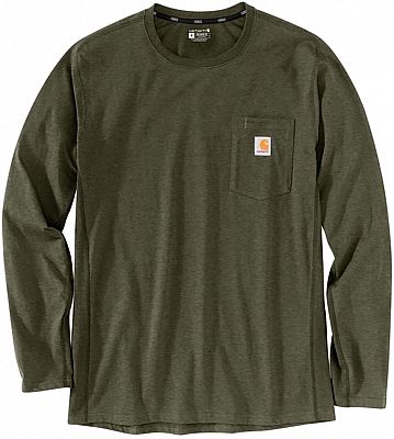 Carhartt Flex Pocket, Langarmshirt - Dunkelgrün (G73) - L von Carhartt