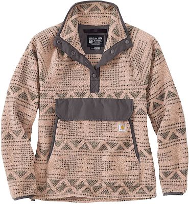 Carhartt Relaxed Fit Aztec, Fleece-Pullover Damen - Dunkelgrau/Grau (B39) - S von Carhartt